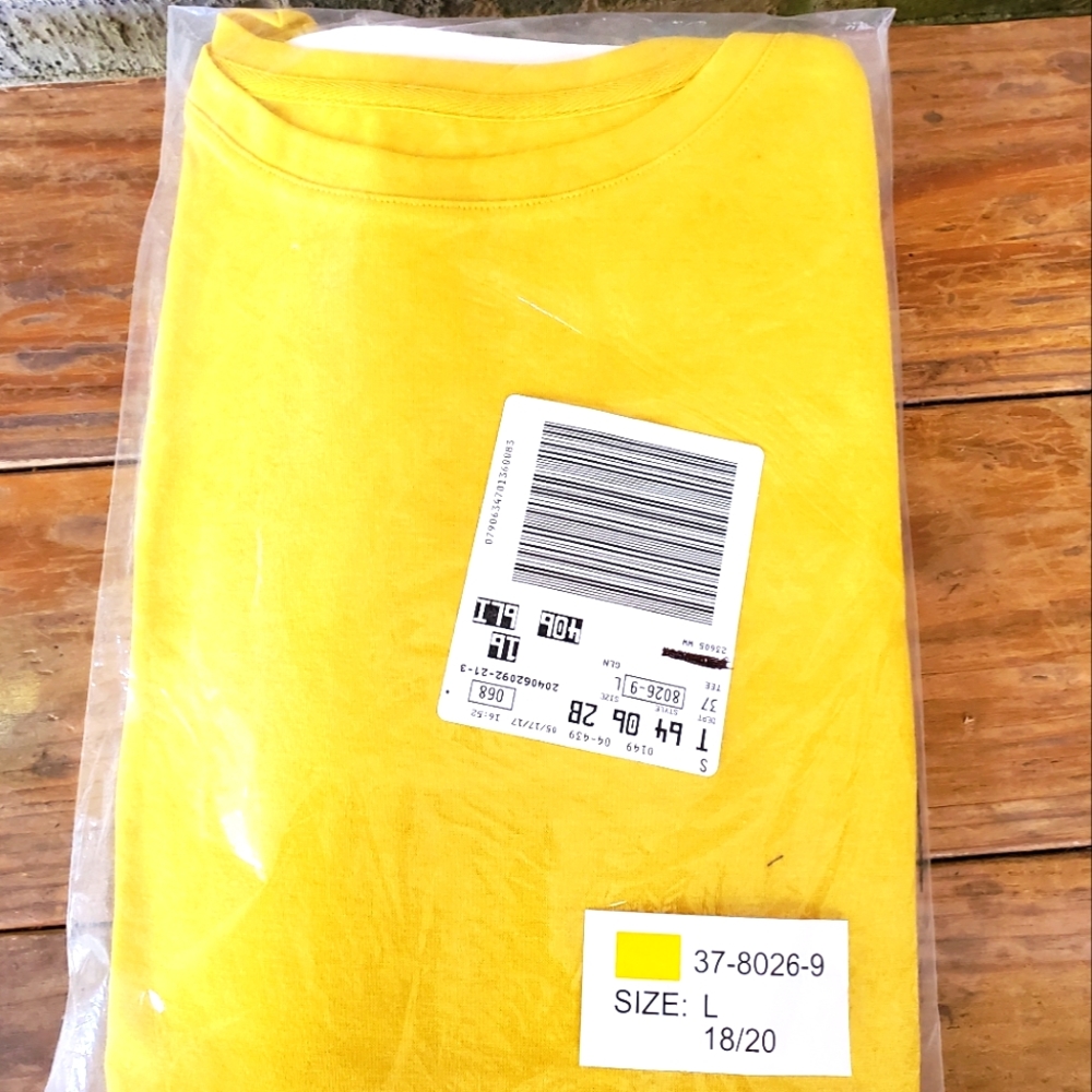 NWT Woman Within Perfect Golden Short Sleeve Crewneck Tee Size L (1…